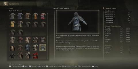Elden Ring black knife armor