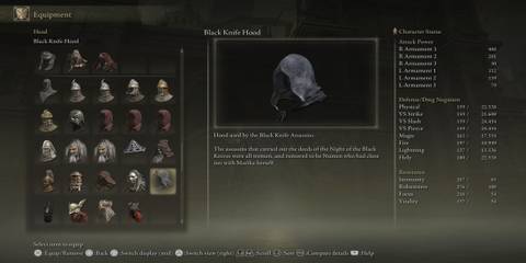 Elden Ring black knife hood