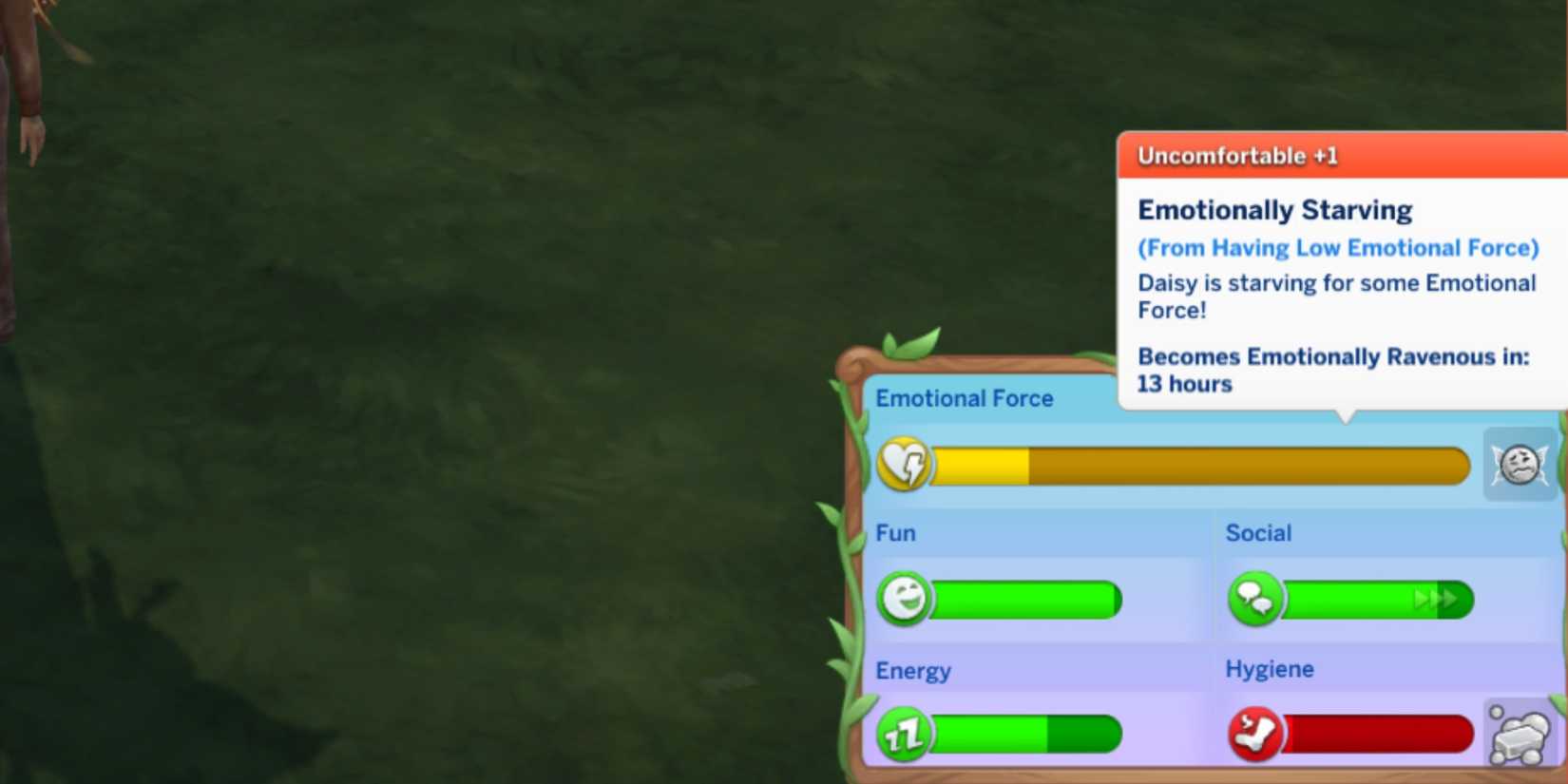 emotionally starving sim