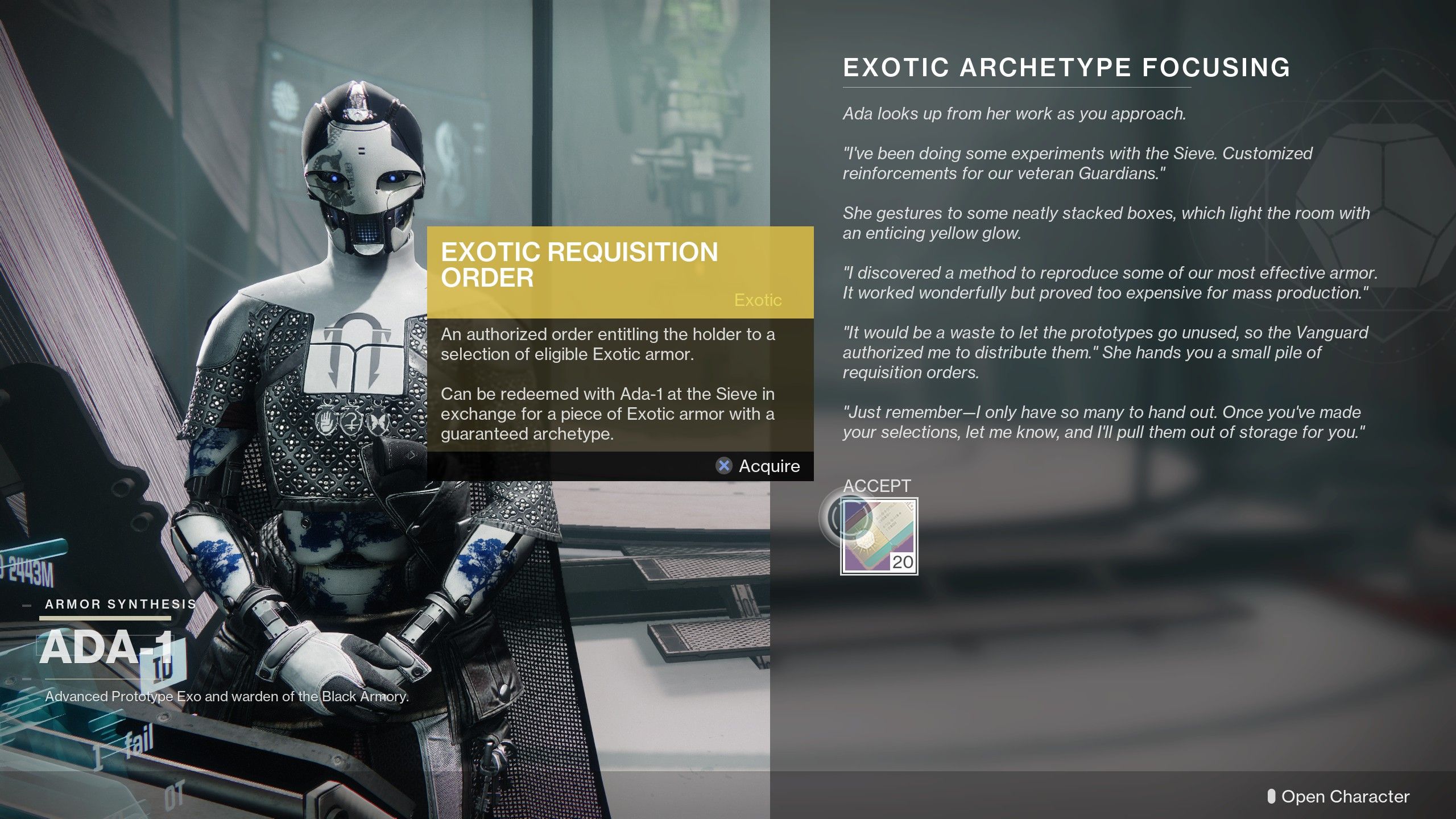 What Are Exotic Requisition Orders in Destiny 2?