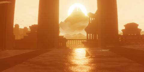 Exploring ruins in Journey