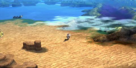 Exploring the world map in Bravely Default Flying Fairy (Switch 2)
