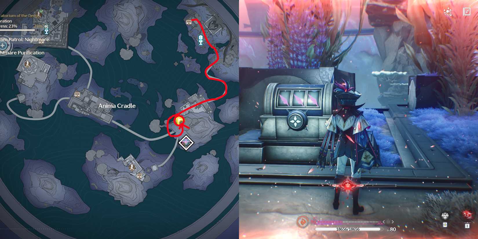 fabricatorium of the deep triptych chest location 2 in wuthering waves