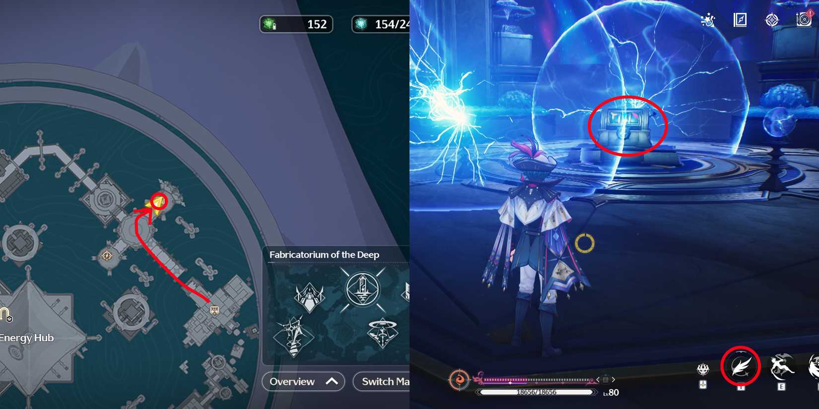 fabricatorium of the deep triptych chest location 8 in wuthering waves