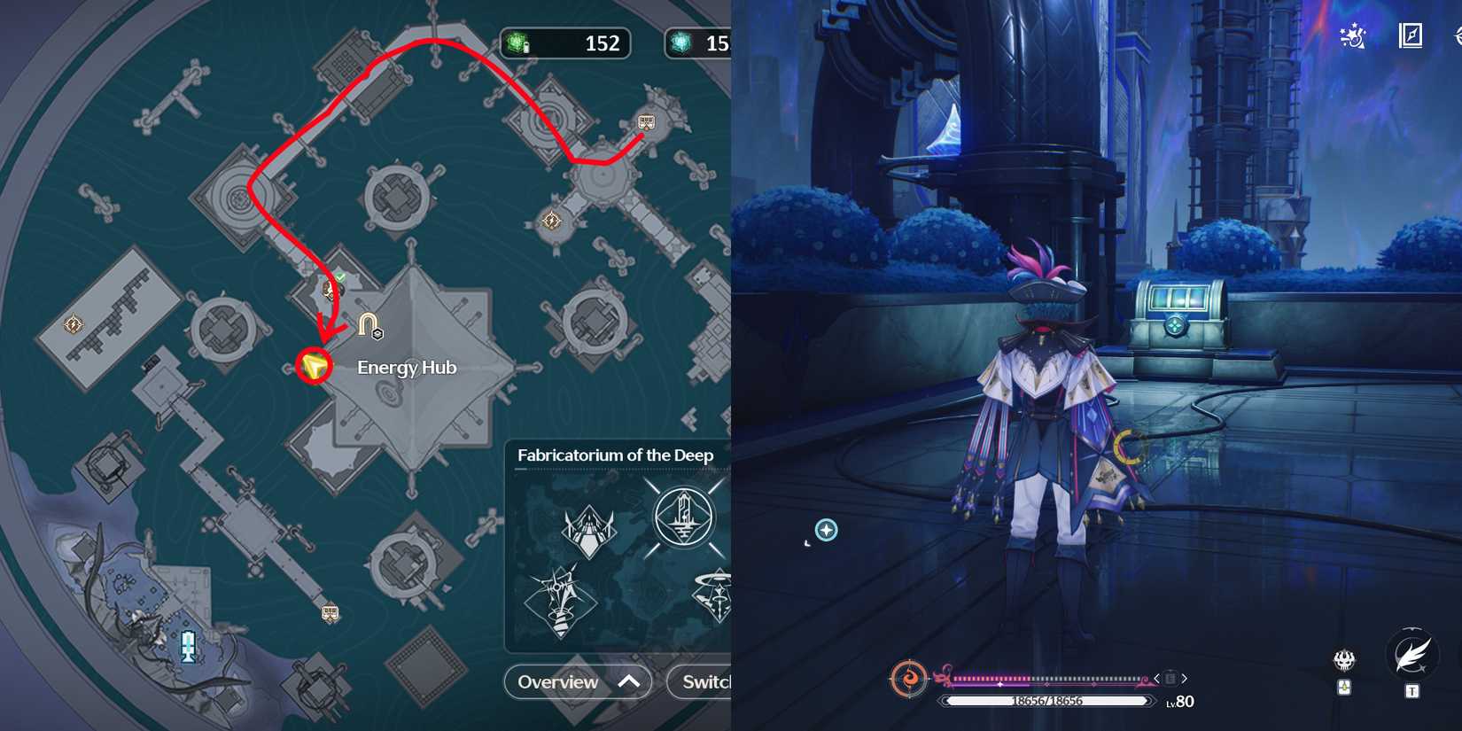 fabricatorium of the deep triptych chest location 9 in wuthering waves