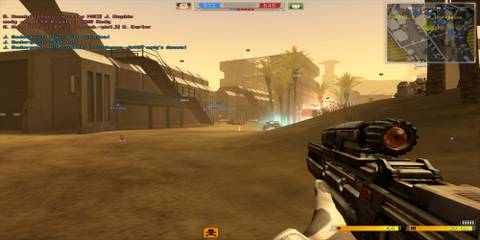 Facing a speeding car in Battlefield 2142