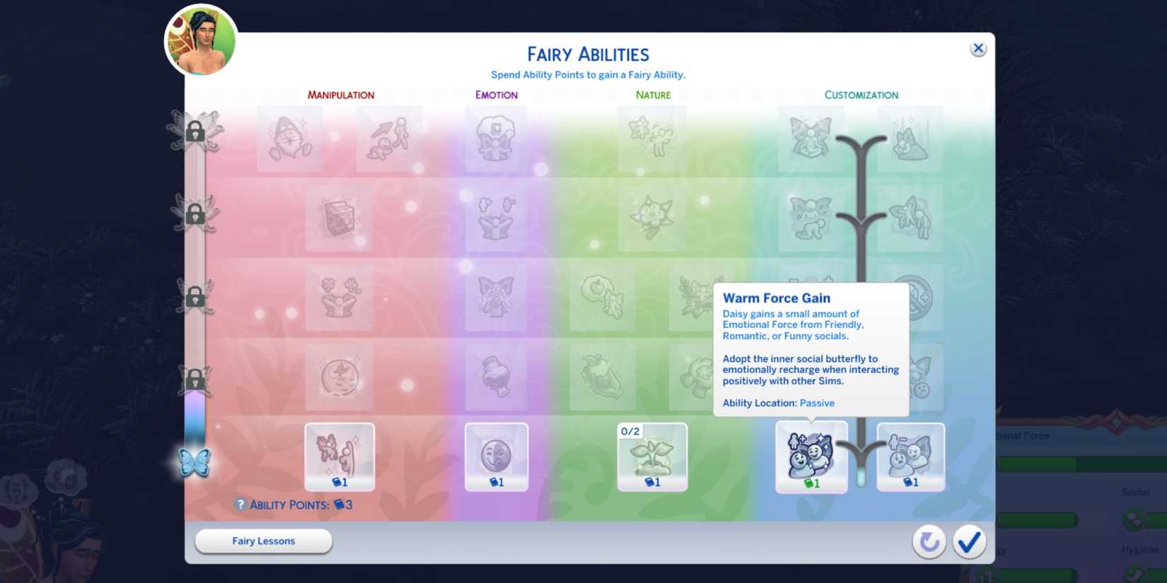 fairy perks the sims 4