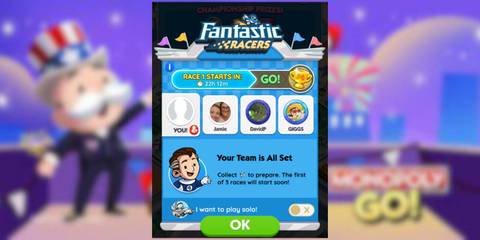 fantastic racers monopoly go