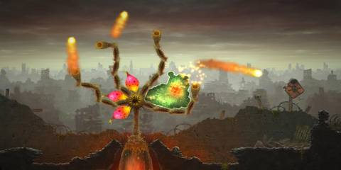 Fighting a boss in Mushroom 11