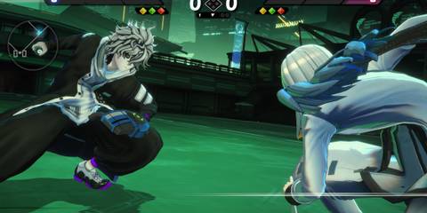 Fighting a boss in Tribe Nine