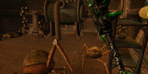 Fighting a bunch of enemies with an axe - The Elder Scrolls III Morrowind