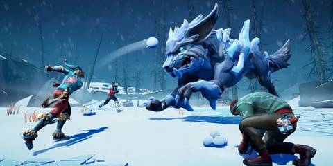Fighting a monster with friends in Dauntless