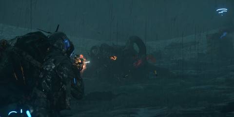 Fighting a Octopoid BT in Death Stranding 2 On the Beach