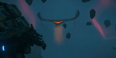 Fighting a Raia BT in Death Stranding 2 On the Beach