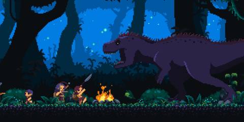 Fighting a t-rex in Primal Planet