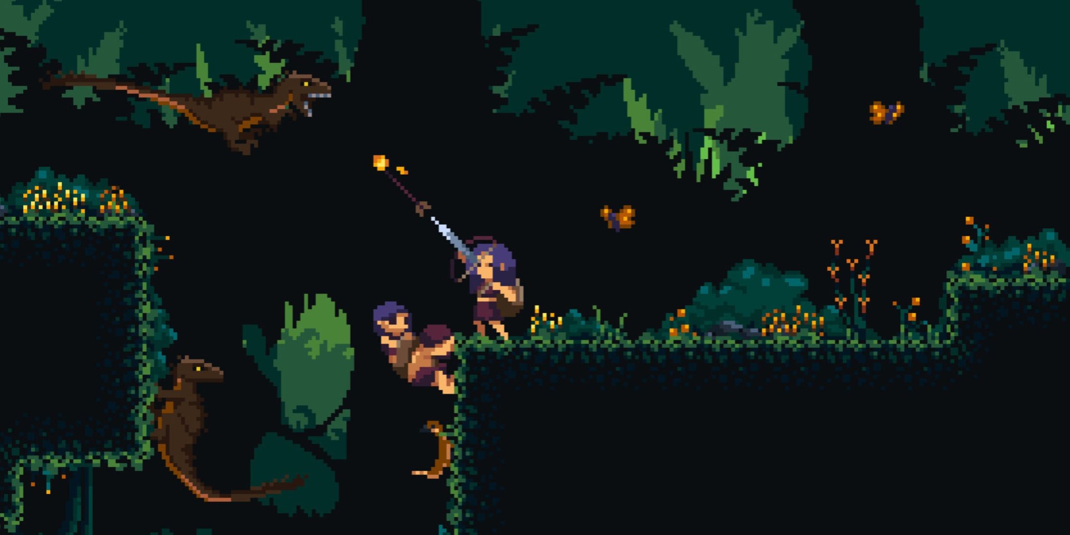 Fighting back raptors in Primal Planet