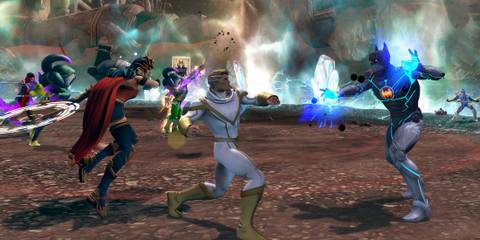 Fighting enemies in a group in DC Universe Online