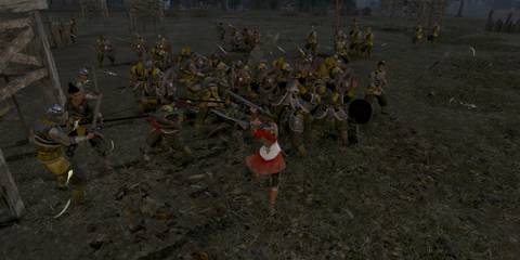 Fighting enemies in Dynasty Warriors 9 (Xbox One)