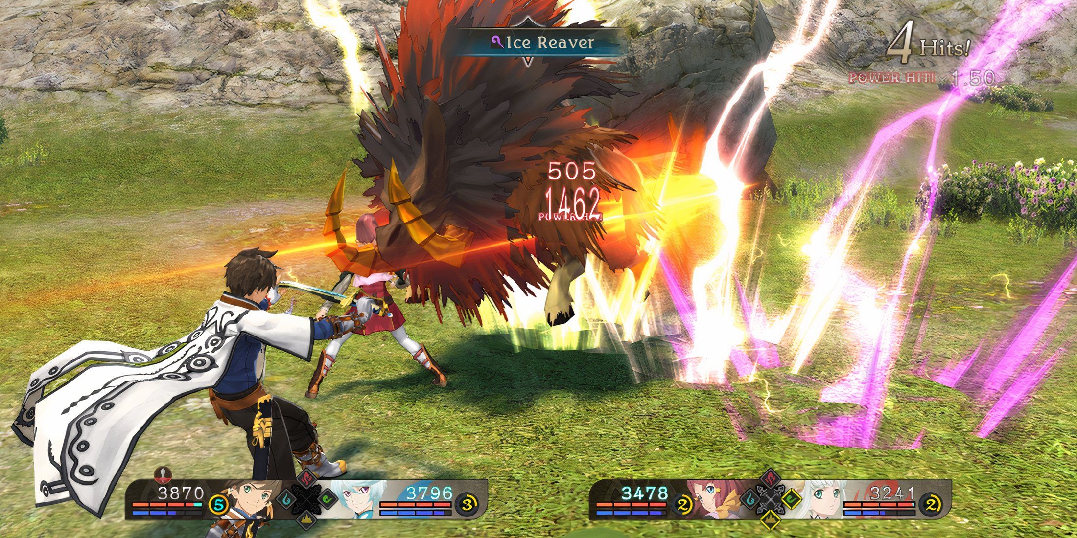 Fighting enemies in Tales Of Zestiria