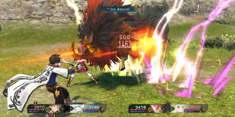 Fighting enemies in Tales Of Zestiria