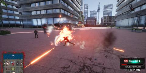 Fighting enemies in Undefeated