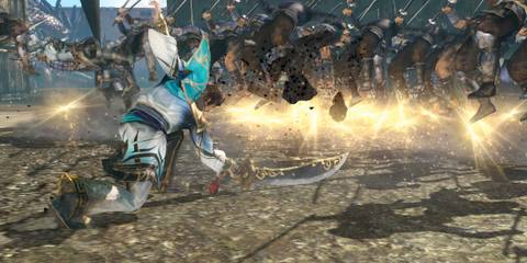 Fighting enemies in Warriors Orochi 3