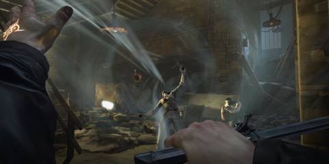 Fighting enemies with powers in Dishonored (PC)