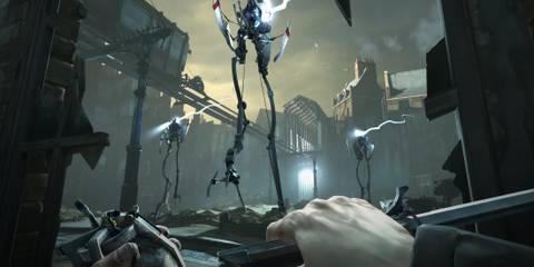 Fighting robots in Dishonored (PC)