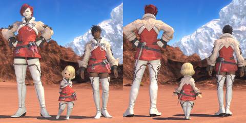 final fantasy 14 crystarium rebel's attire front back