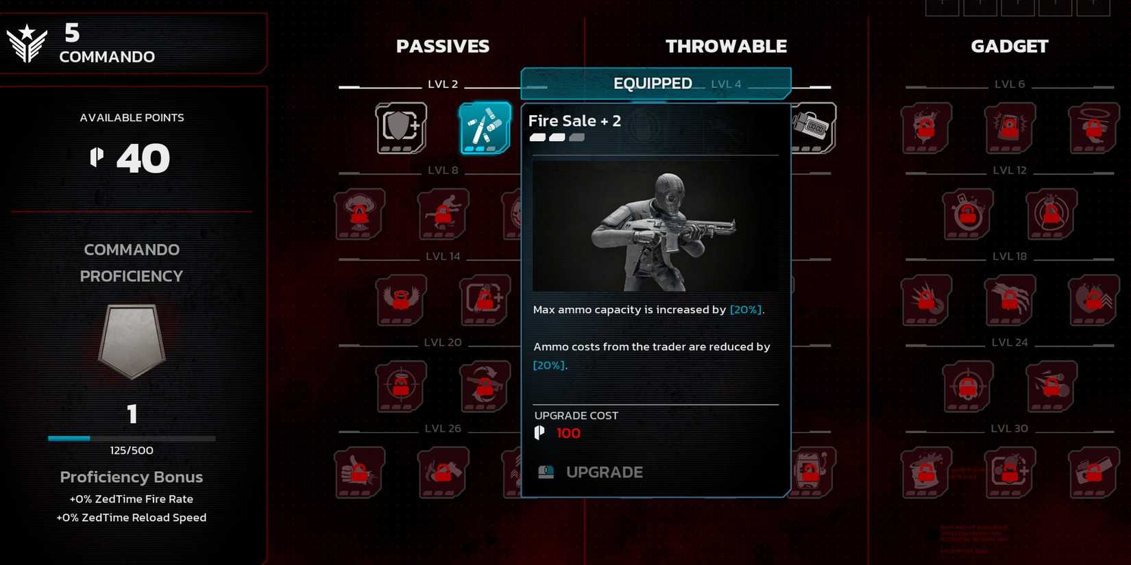 Fire Sale Skill for Foster Killing Floor 3