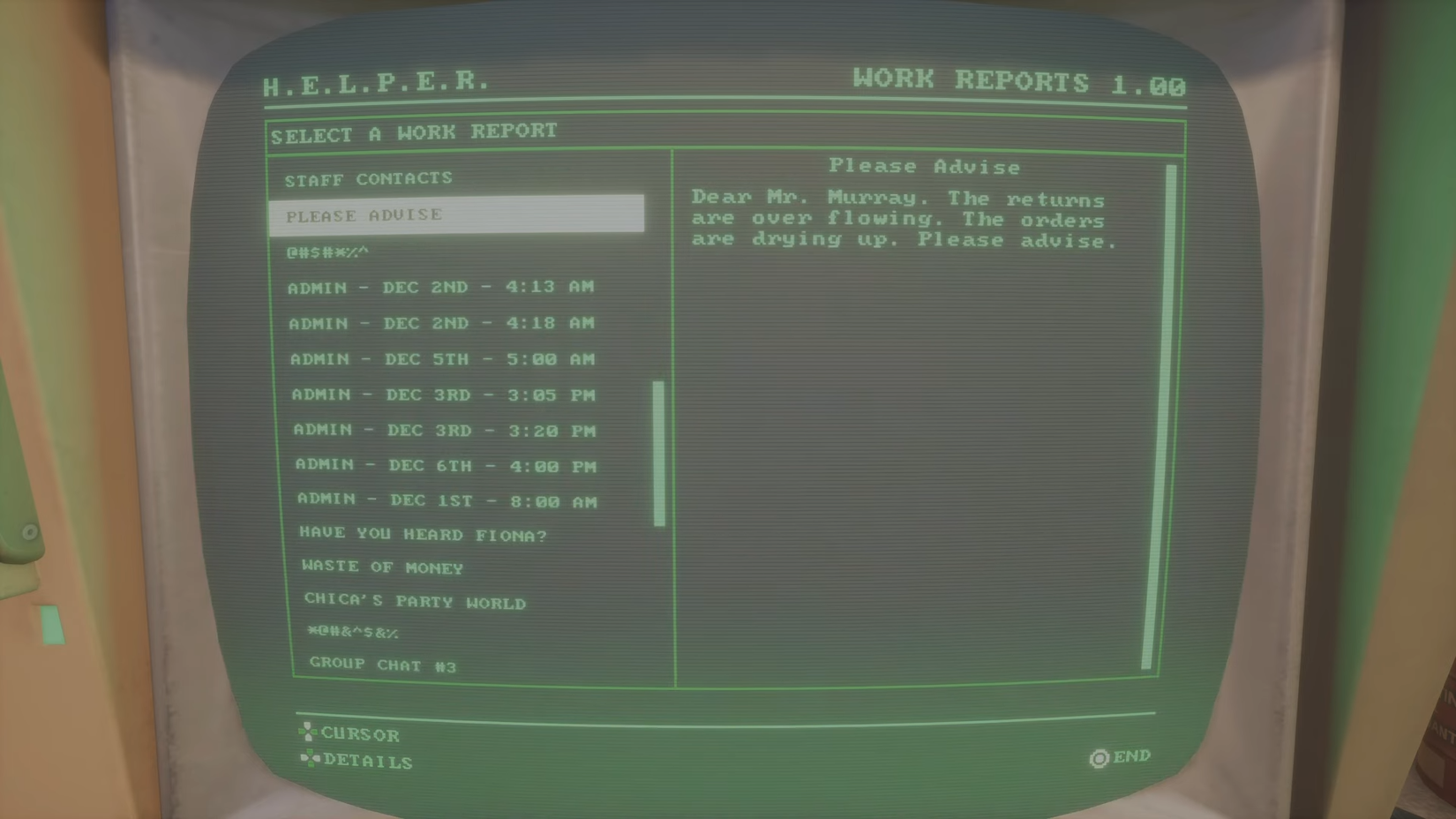 FNAF_Secret of the Mimic_Please Advise