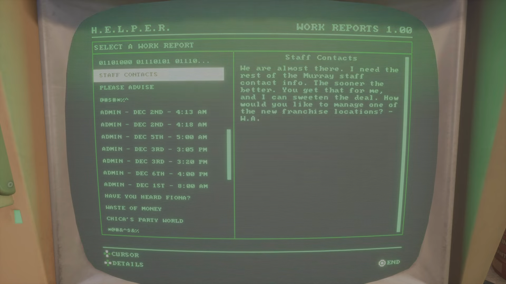 FNAF_Secret of the Mimic_Staff Contracts