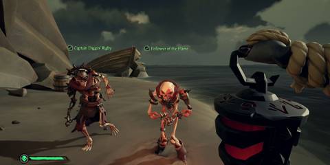 Followers of the Flame skeletons in Sea of Thieves