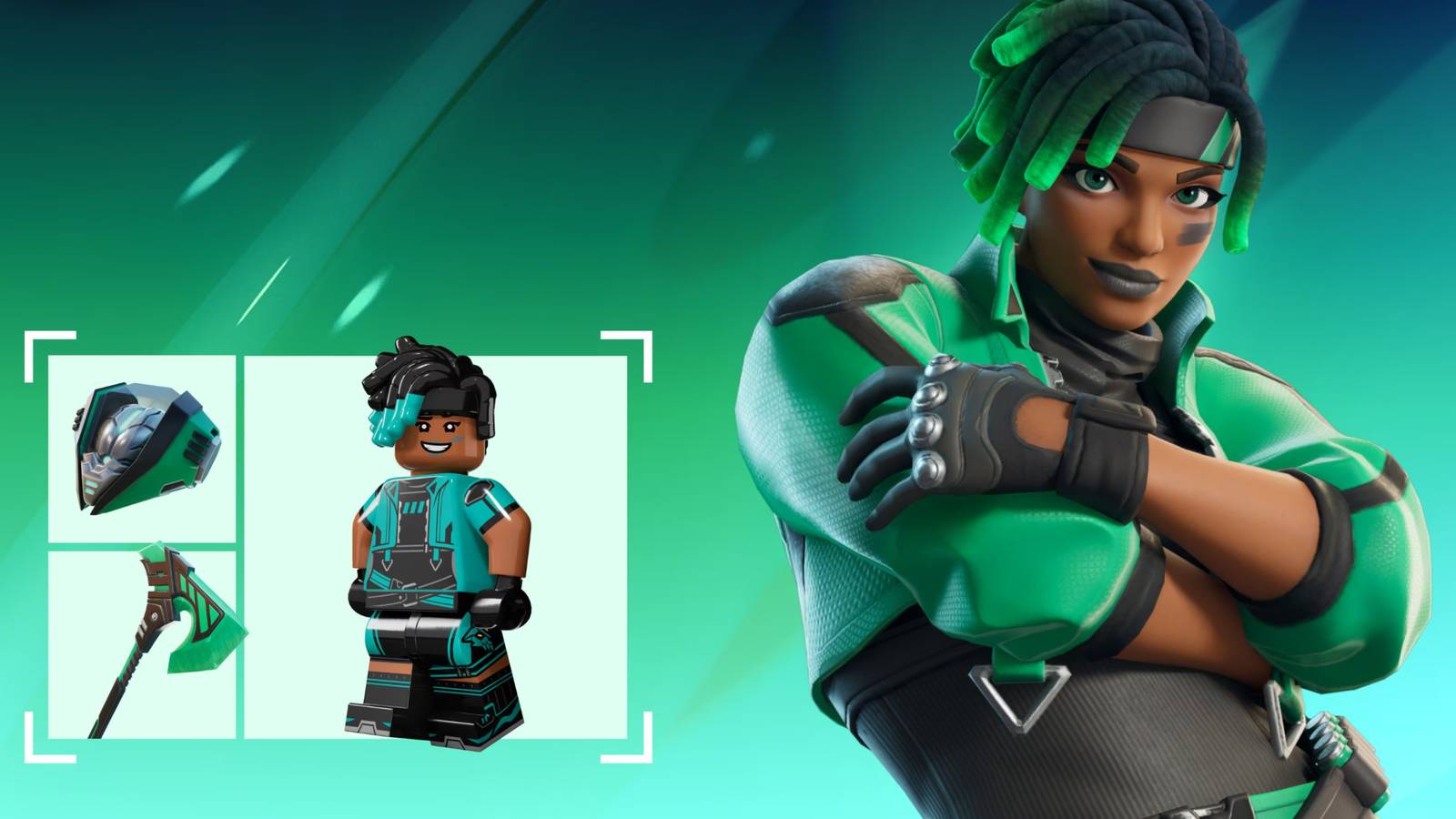fortnite - emerald gamer pack
