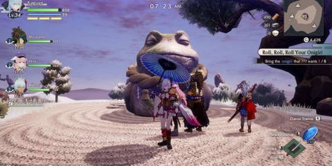 Frog statue in Rune Factory Guardians of Azuma