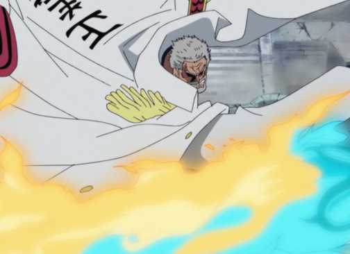 Garp punches Marco the Phoenix - One Piece