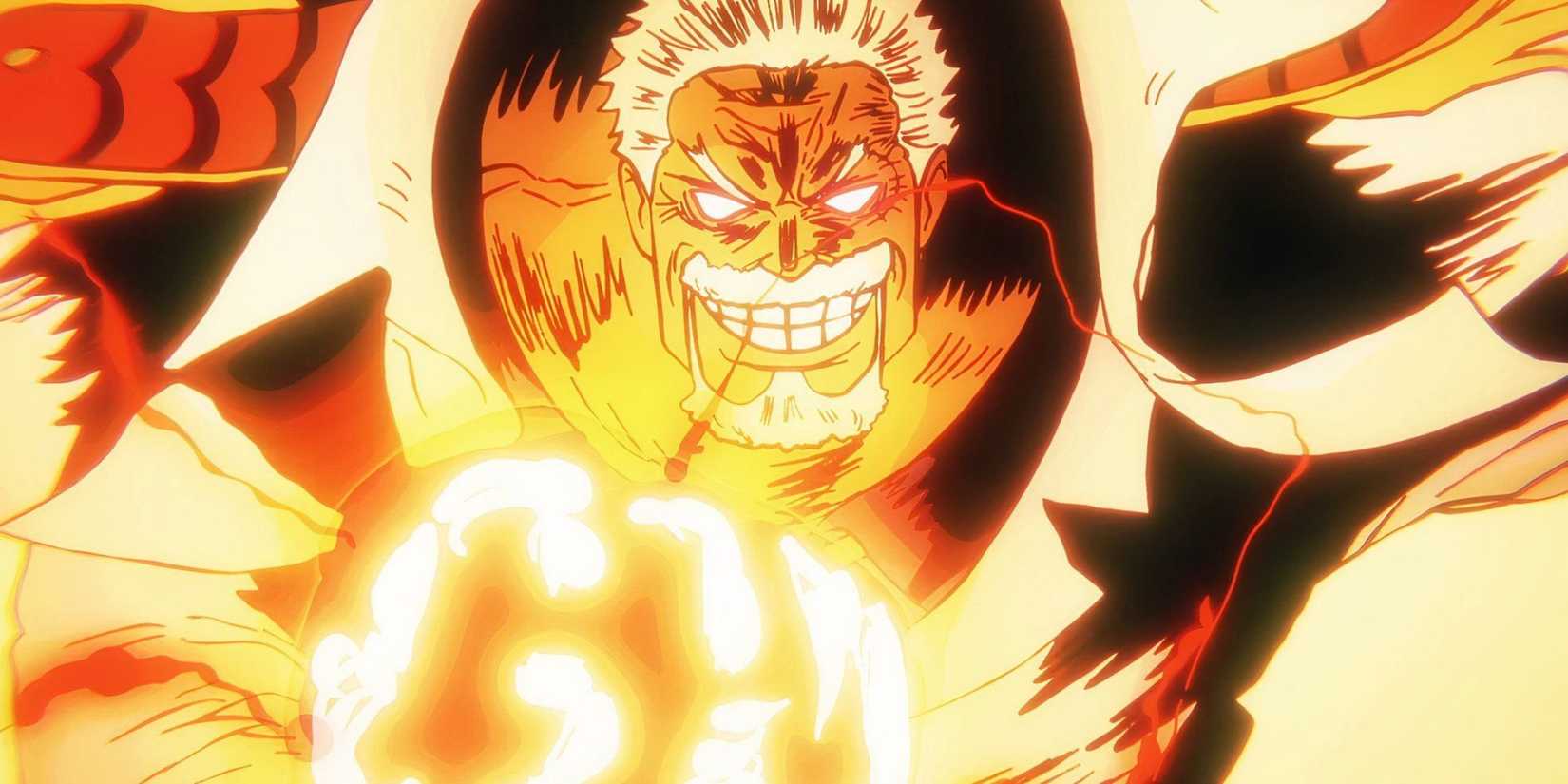 Garp readies his Galaxy Impact - One Piece