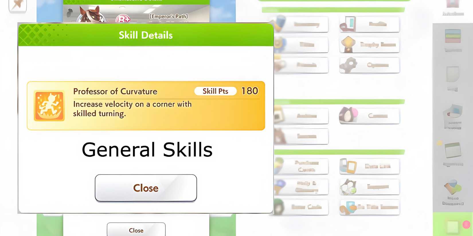 General Skills Umamusume