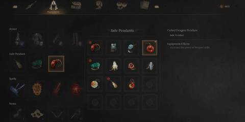 Getting the Coiler Dragon Pendant from Honglan Wuchang Fallen Feathers