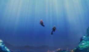 Grand Blue Dreaming season 2 episode 1 iori and chisa swimming