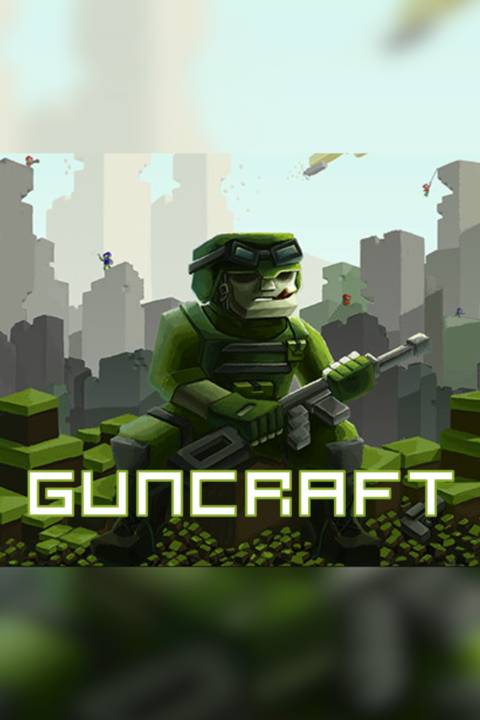 Guncraft video game cover art tag