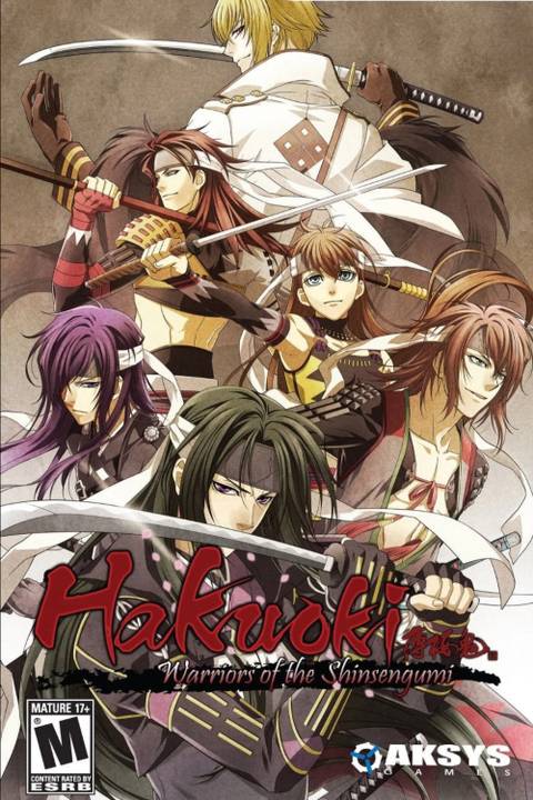 Hakuoki Warriors of the Shinsengumi video game cover art tag