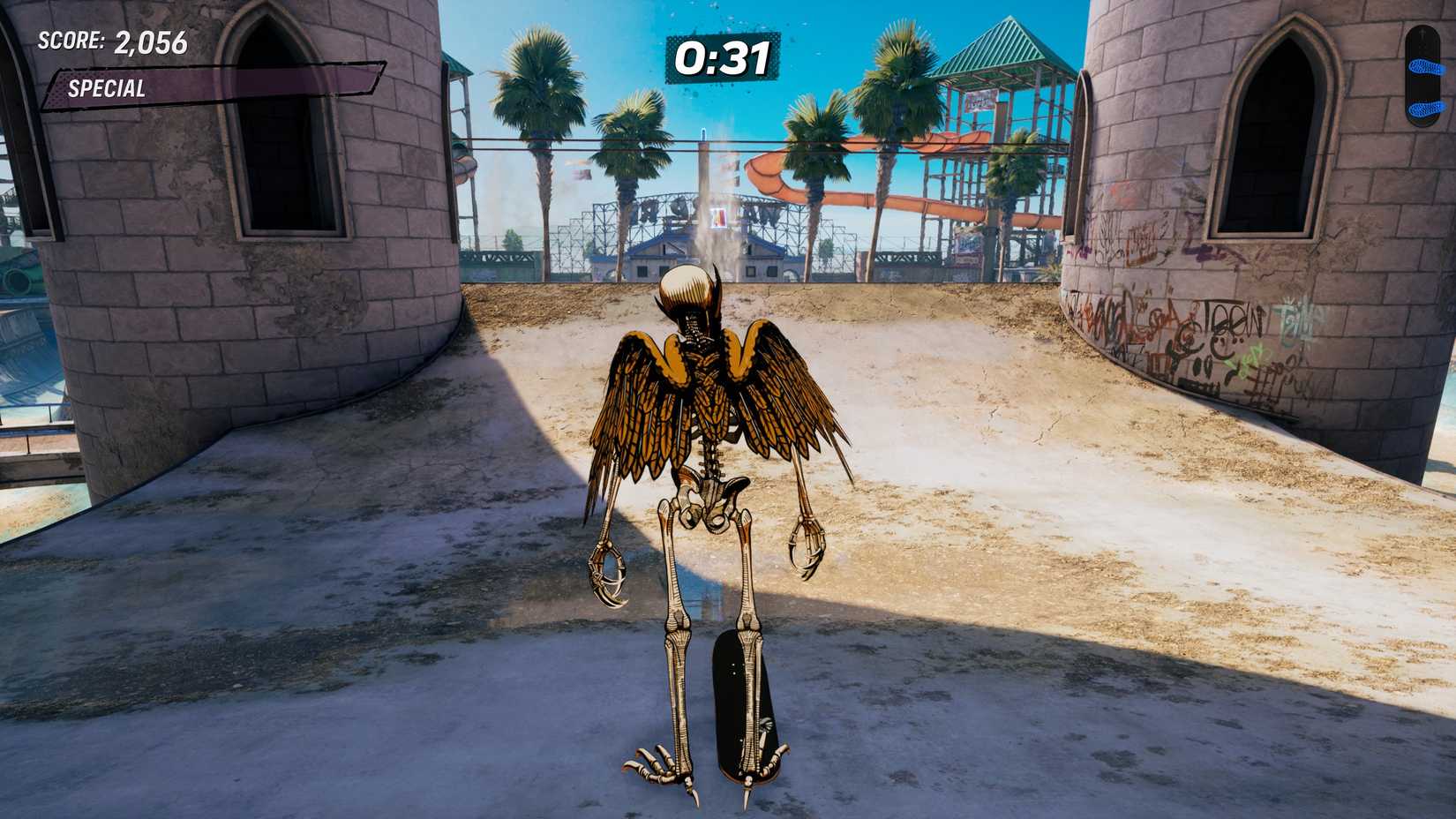 hardflip off the castle