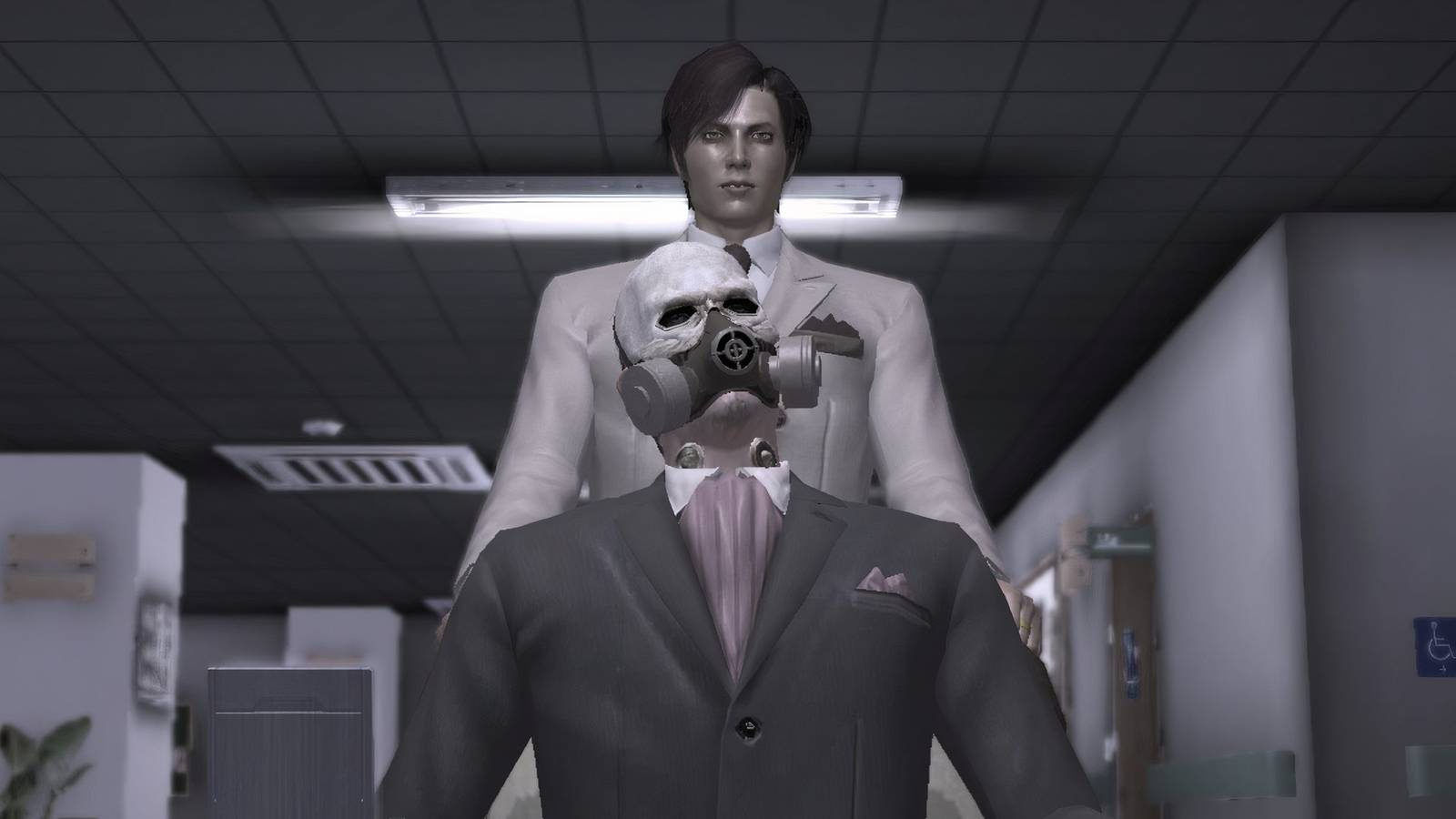 Harry and Michael in Deadly Premonition (PS3)