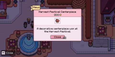Harvest Festival Centerpiece prize in Fields of Mistria