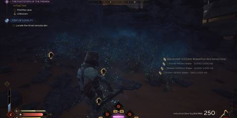 Harvesting Dew with Scythe Dune Awakening