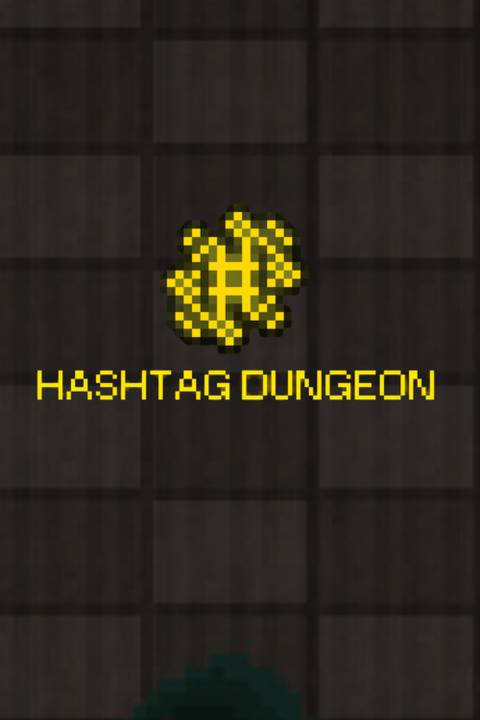 Hashtag Dungeon video game cover art tag