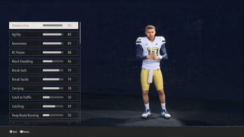 haynes king fastest qb in college football 26