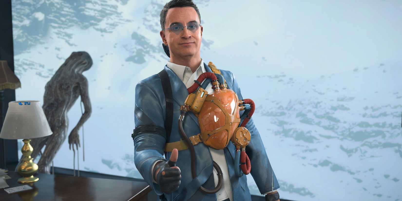 Heartman in Death Stranding 2 On the Beach