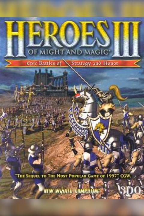 Heroes of Might and Magic III The Restoration of Erathia  video game cover art tag